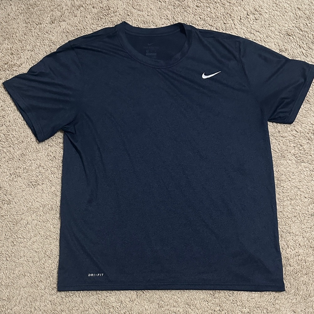 Nike Men's Blue Dri-Fit Short Sleeve Tee